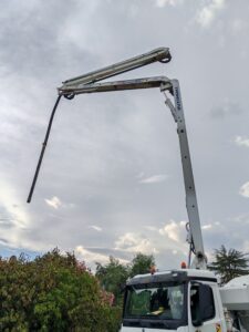 Rénovation : Coulage d’une radiée de maison à Lormont