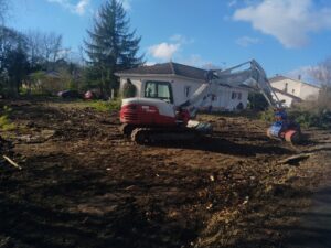 Démolition d’une maison près de Bordeaux