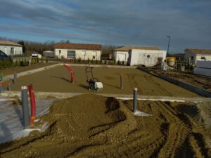 Maçonnerie, terrassement et couverture vers Langon