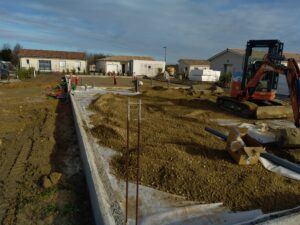 Maçonnerie, terrassement et couverture vers Langon