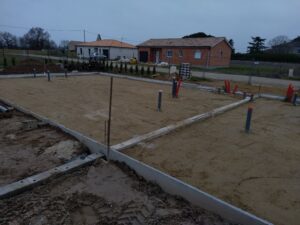 Maçonnerie, terrassement et couverture vers Langon