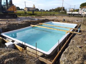 Pose d’une piscine coque –  Berthez