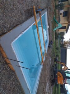 Pose d’une piscine coque –  Berthez