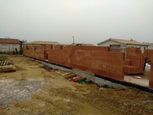 Maçonnerie, terrassement et couverture vers Langon